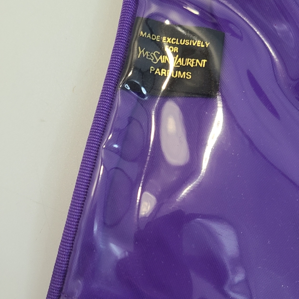 YSL Yves Saint Laurent opium purple makeup bag / clutch - Picture 4 of 8